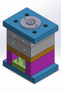 Molde montado tapón soporte fotocélula